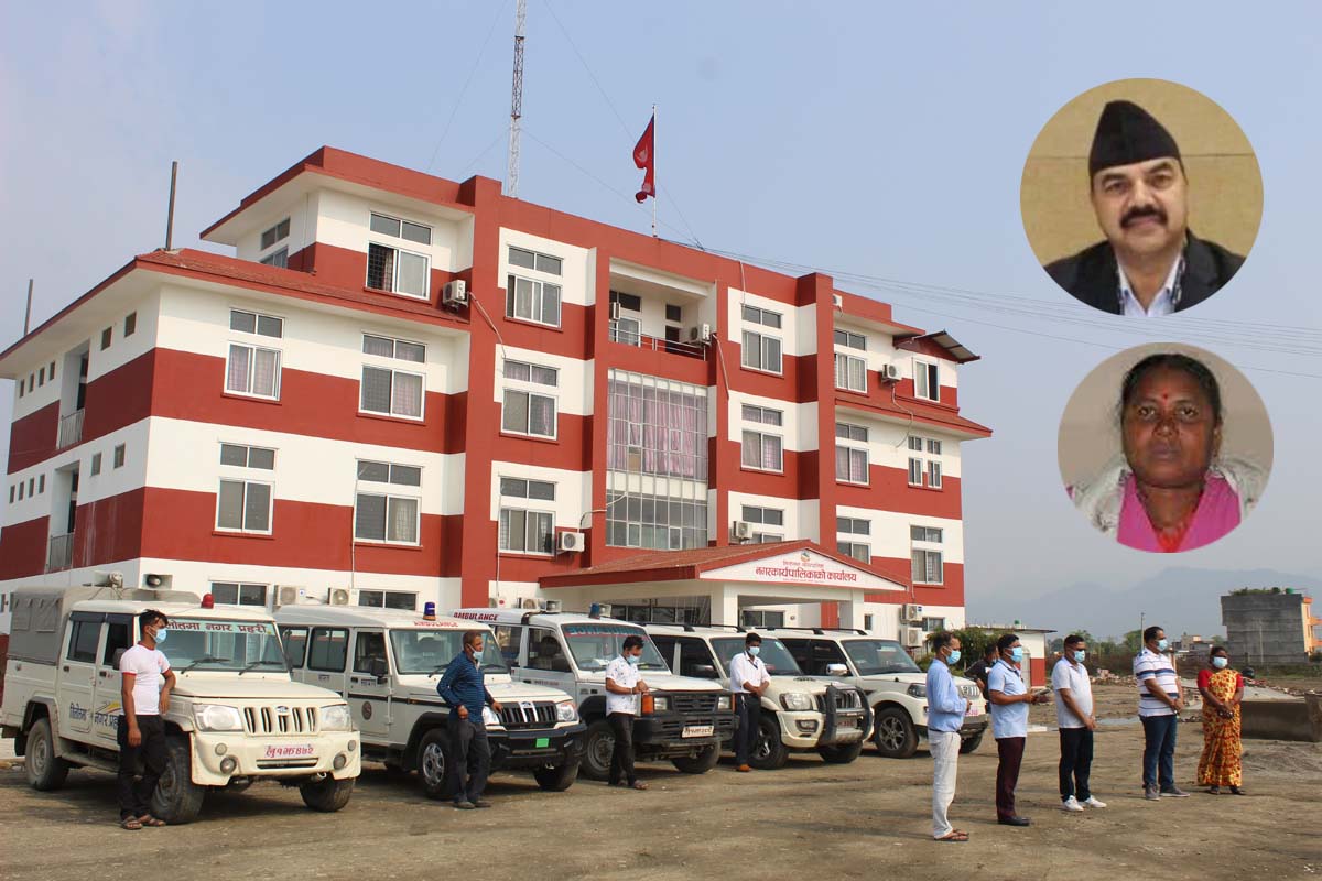 तिलोत्तमाका प्रमुख-उपप्रमुखले आफु चढ्ने गाडीलाई बनाए संक्रमित बोक्ने एम्बुलेन्स